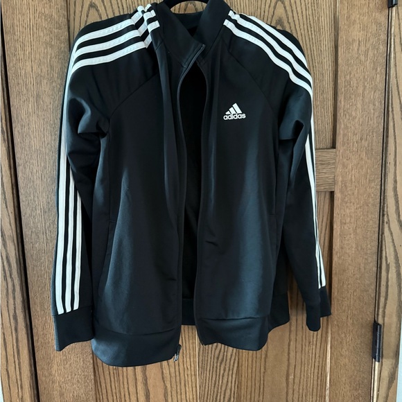 Adidas Black Jacket with White Accents - Picture 1 of 1